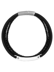 Orelia & Joe Silver Plated Leather Stacked Bracelet - Image 1 of 1