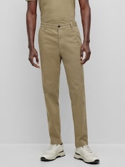 BOSS Green Regular Fit Stretch Gabardine Trousers - Image 1 of 1