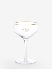 Set of 2 Gold Est In Wedding Champagne Coupe Glasses - Image 6 of 6