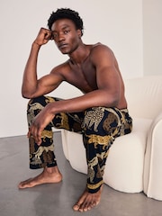 Chelsea Peers Starry Leopard Print Long Pyjama Bottoms - Afbeelding 3 van 5
