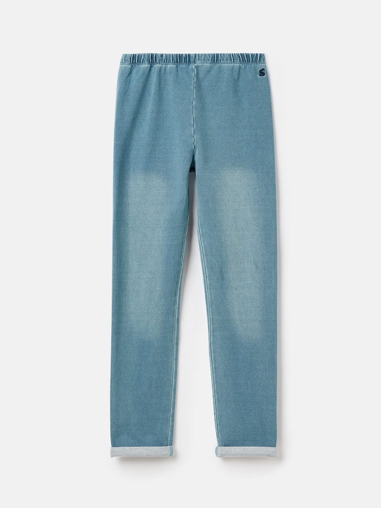 Joules Minnie Blue Denim Leggings - Image 1 of 5