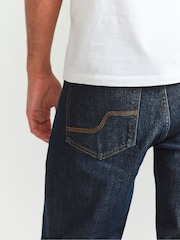 FatFace Dark Blue Vintage Wash Denim Slim Jeans - Image 3 of 4