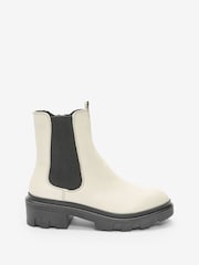 White Regular/Wide Fit Forever Comfort® Chunky Chelsea Boots - Image 4 of 8
