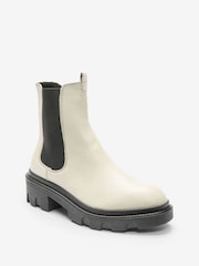 White Regular/Wide Fit Forever Comfort® Chunky Chelsea Boots - Image 5 of 8