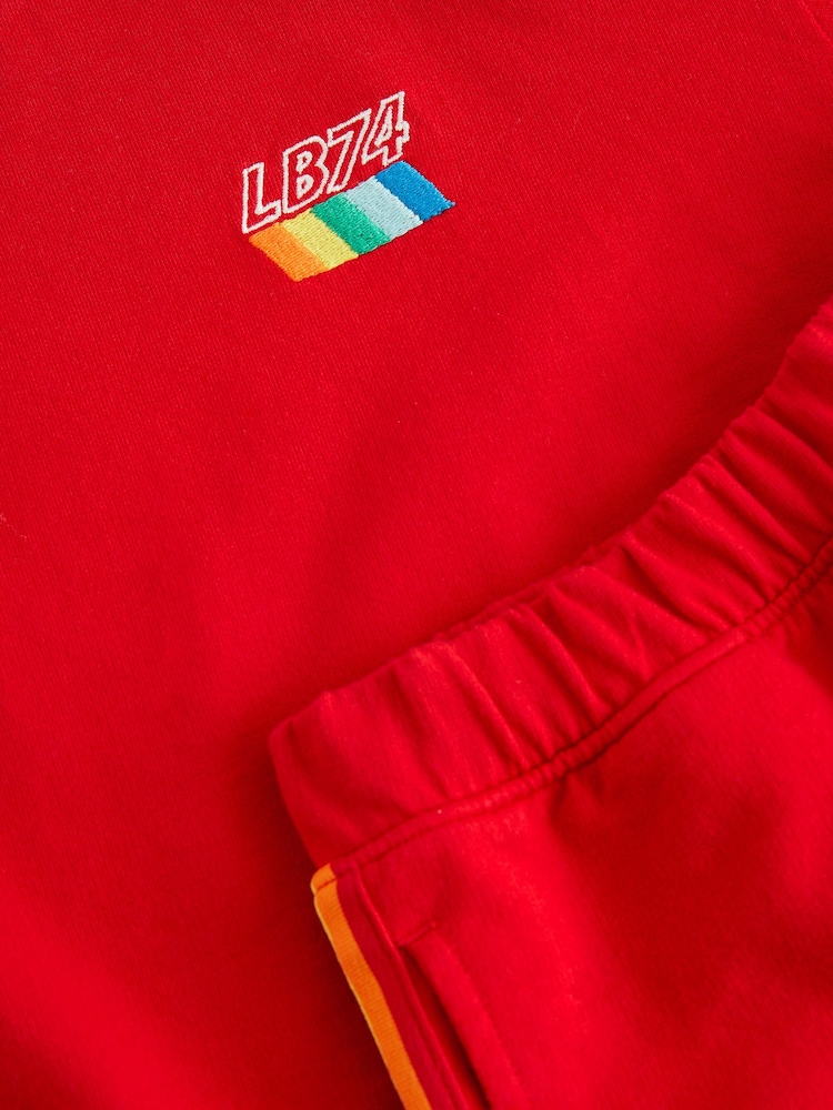 Rot, Regenbogen - Little Bird By Jools Oliver – Sweat-Oberteil und Shorts im Set aus 100 % Baumwolle - Bild 14 von 14