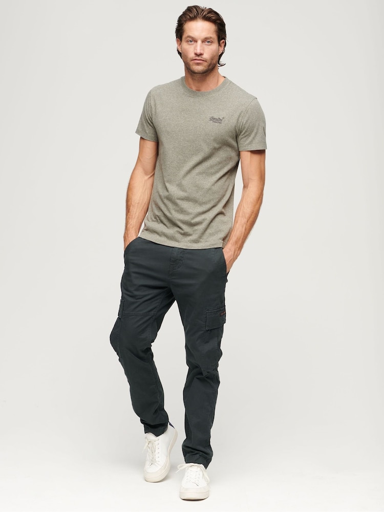 Superdry Dark Grey Vintage Logo Cap Sleeve T-Shirt - Image 2 of 6