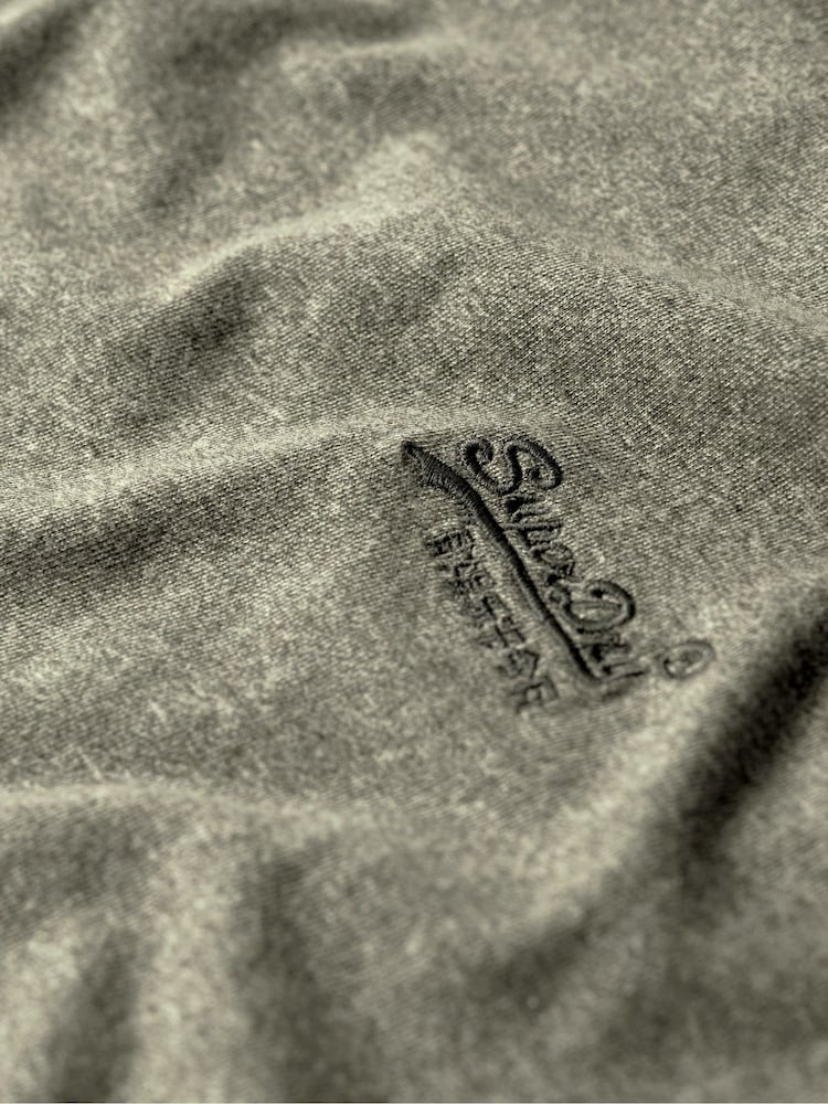 Superdry Dark Grey Vintage Logo Cap Sleeve T-Shirt - Image 6 of 6