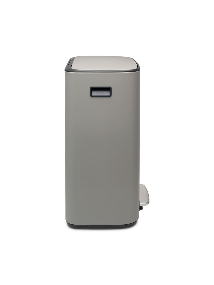 Brabantia Mineral Concrete Grey Bo 2 x 30L Pedal Bin - Image 2 of 6