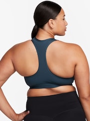 Nike Green Swoosh Medium Support Padded Sports Bra - Image 2 of 6