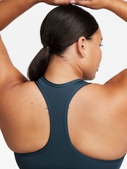 Nike Green Swoosh Medium Support Padded Sports Bra - Image 5 of 6