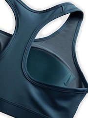 Nike Green Swoosh Medium Support Padded Sports Bra - Image 6 of 6