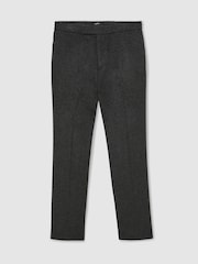 Gris de charbon de bois - Coupe sur mesure - Pantalon à cordon de serrage extensible Reiss Found - Image 2 sur 6