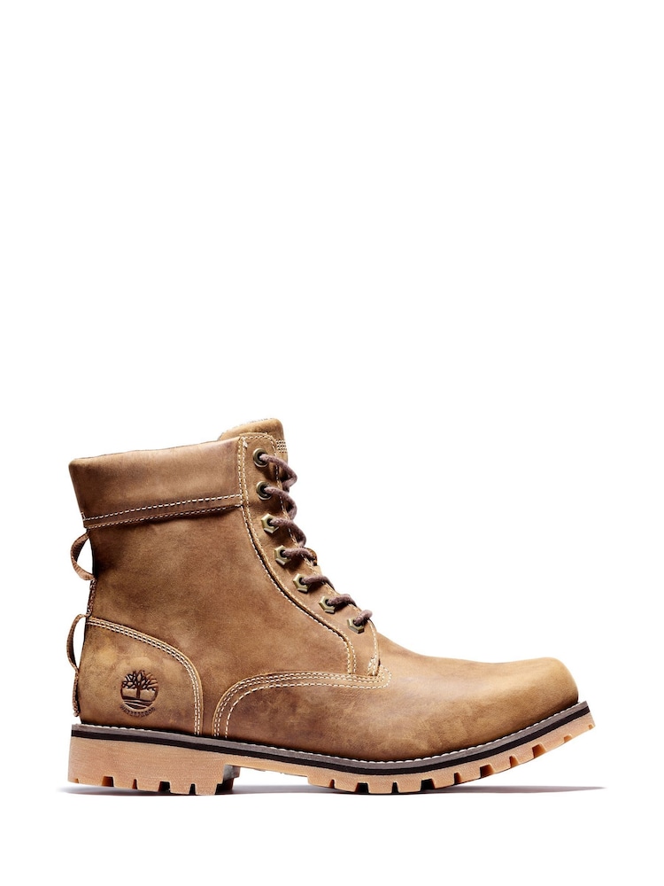 بوت من الجلد القوي ومقاوم للماء بطول 6 بوصة من Timberland - صورة 1 من 4