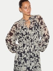 Jigsaw Camellia Floral Midi Dress - Bilde 2 av 7