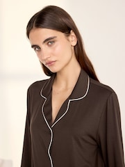 Chelsea Peers Brown TENCEL™ Modal Nightshirt - Image 3 of 6