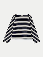Jigsaw Blue High Neck Striped Top - Image 5 of 5