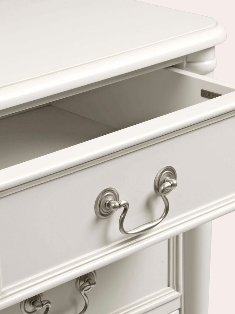 Laura Ashley Dove Grey Clifton Chest of 5 Drawer Drawers - Image 4 of 4