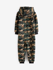 Green Camouflage Fleece All-In-One (3-16yrs) - Image 4 of 5