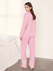 Chelsea Peers コットン刺繍入りサンバースト エレファントロングパジャマセット - 画像 5 / 8