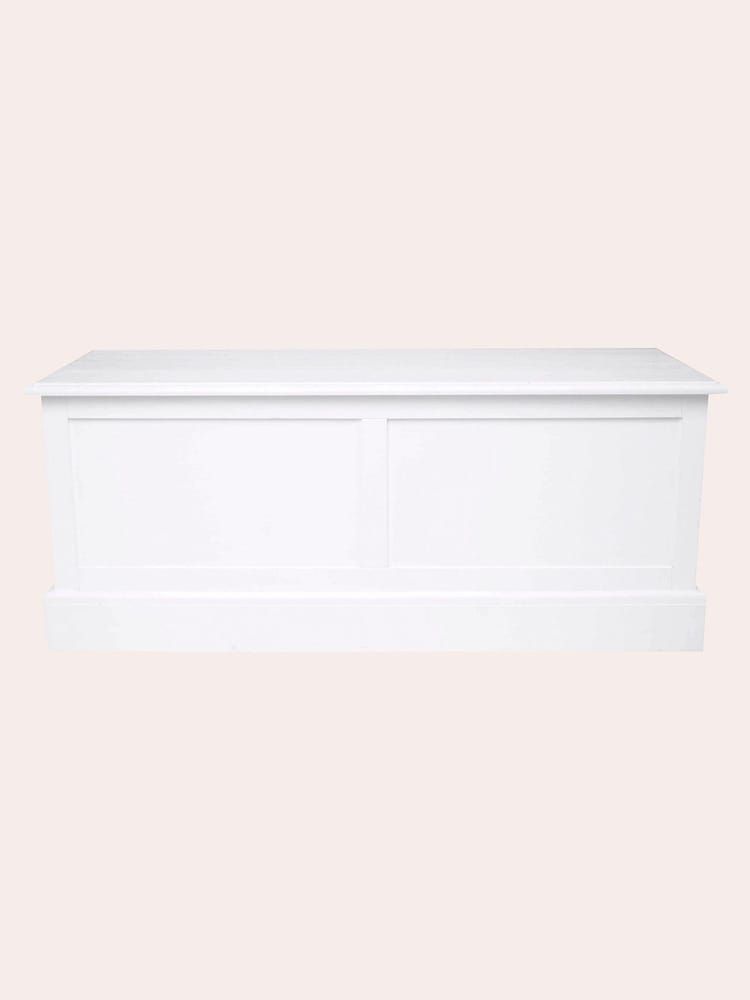 Laura Ashley Cotton White Ashwell Blanket Box - Image 2 of 4