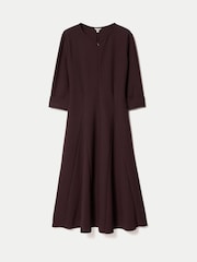 Jigsaw Purple Stretch Crepe Godet Dress - Image 6 of 6