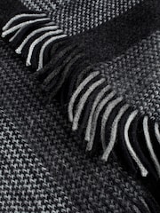 Monochrome Stripe Knitted Scarf - Image 4 of 4