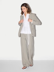 Jigsaw White Peplum Cotton Shirt - Image 6 of 6