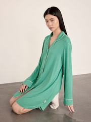 Жасыл - Chelsea Peers TENCEL™ модальды түнгі жейдесі - 5суретінің 2 суреті
