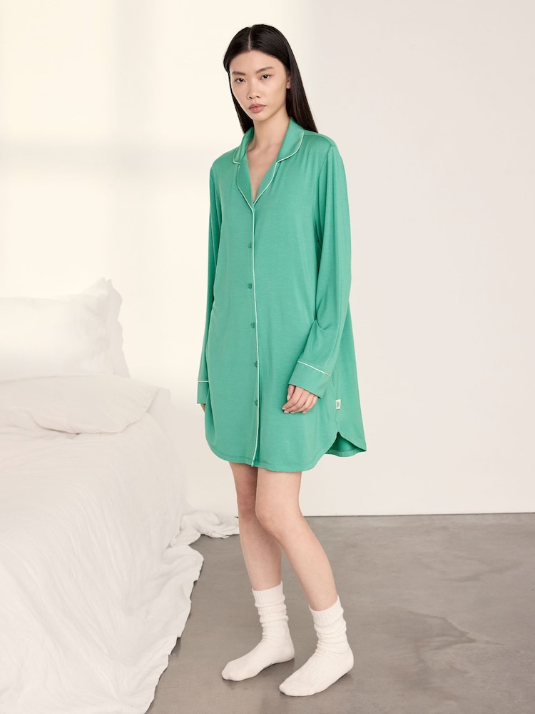 Жасыл - Chelsea Peers TENCEL™ модальды түнгі жейдесі - 5суретінің 5 суреті