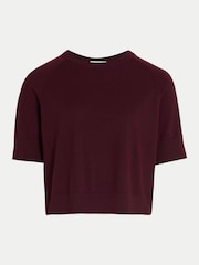 Jigsaw Red Fine Merino Raglan T-Shirt - Image 5 of 5
