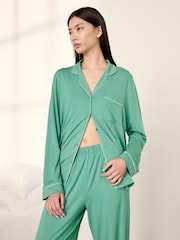 Πράσινο - Σετ Μακριών Πιτζάμες Chelsea Peers TENCEL™ Modal - Εικόνα 3 του 6