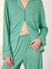 Πράσινο - Σετ Μακριών Πιτζάμες Chelsea Peers TENCEL™ Modal - Εικόνα 5 του 6