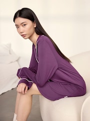 Chelsea Peers Purple TENCEL™ Modal Nightshirt - Image 2 of 5