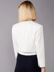 Phase Eight Cream Karlee Textured Jacket - Image 2 of 5