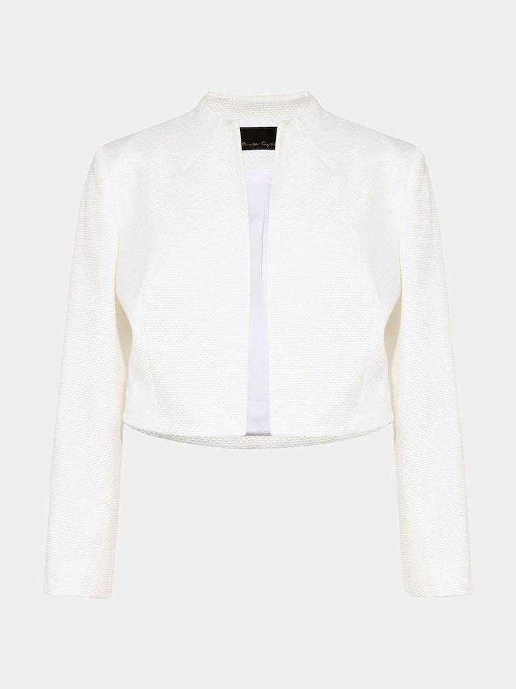Phase Eight Cream Karlee Textured Jacket - Image 5 of 5