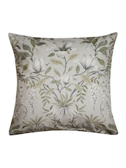 Laura Ashley Sage Green Square Parterre Printed Cushion - Image 2 of 6