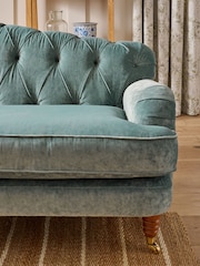 Laura Ashley Sage Green Square Parterre Printed Cushion - Image 3 of 6