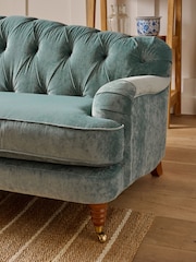 Laura Ashley Sage Green Square Parterre Printed Cushion - Image 4 of 6