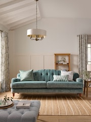 Laura Ashley Sage Green Square Parterre Printed Cushion - Image 6 of 6