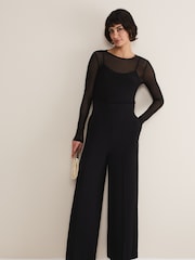 Phase Eight Black Mesh Eleena Top - Image 3 of 6