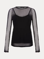 Phase Eight Black Mesh Eleena Top - Image 6 of 6