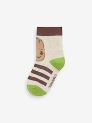 adidas Green Marvels I Am Groot Crew Socks 3 Pair - Image 2 of 4
