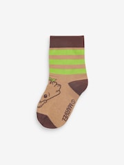 adidas Green Marvels I Am Groot Crew Socks 3 Pair - Image 4 of 4