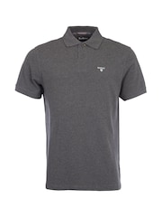 Barbour® Charcoal 100% Cotton Classic Pique Polo Shirt - Image 12 of 12