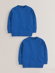 Blue 2 Pack Crew Neck School Sweater (3-16yrs) - Image 1 of 4