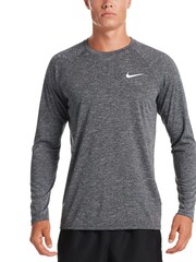 Nike Grey Nike Long Sleeve Hydroguard Rash Vest - Image 1 of 5