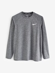 Nike Grey Nike Long Sleeve Hydroguard Rash Vest - Image 5 of 5