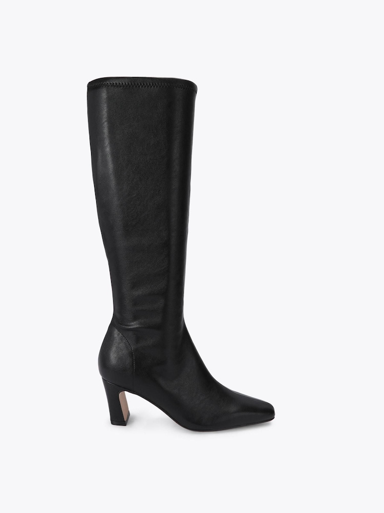 Steve Madden Black Write-Up Knee Boots - Image 1 of 4