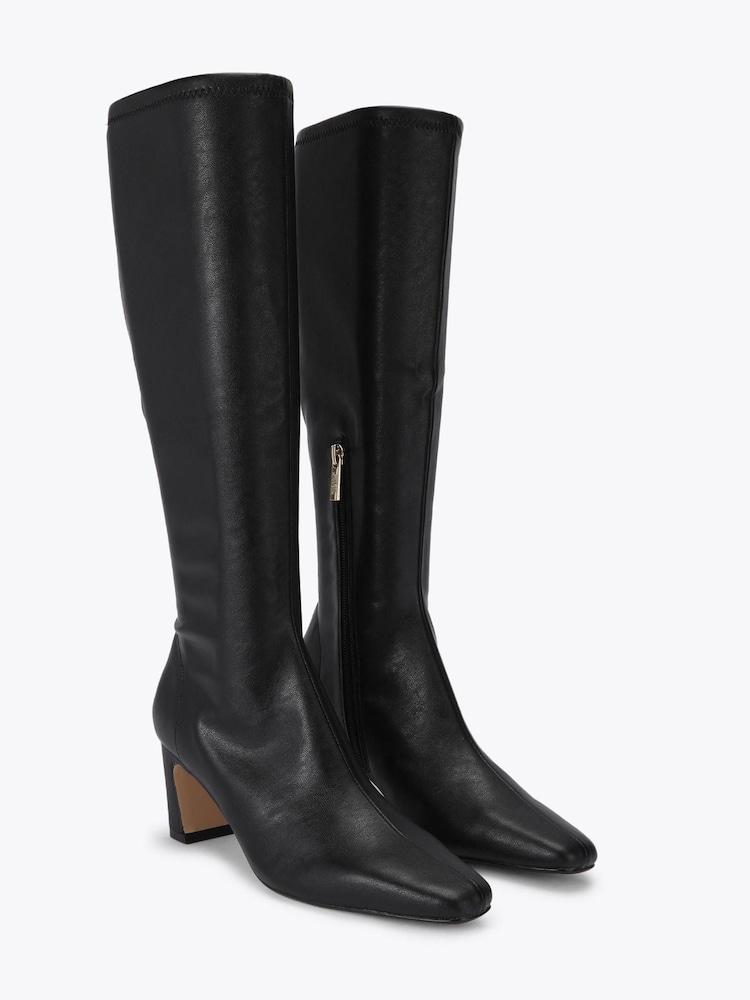 Steve Madden Black Write-Up Knee Boots - Image 2 of 4