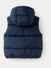 Mango Blue Hooded Padded Gilet - Image 2 of 4